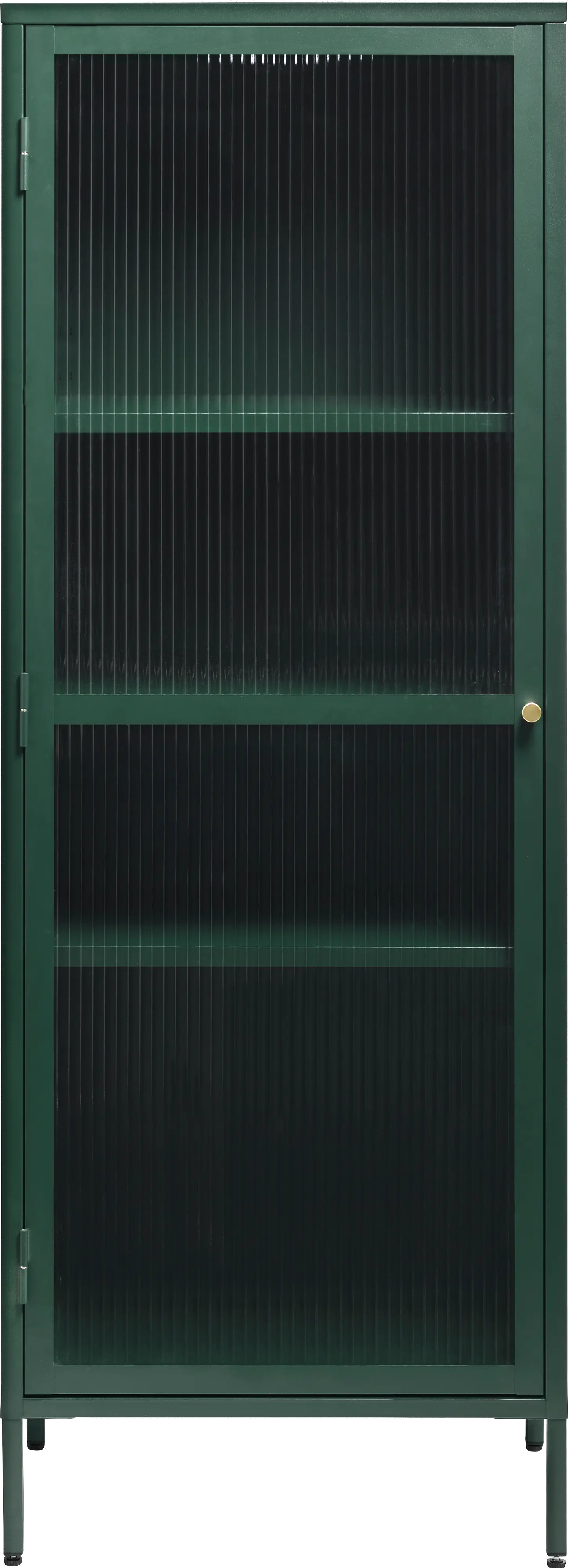 Bronco Green Metal & Glass 63" Tall Display Cabinet