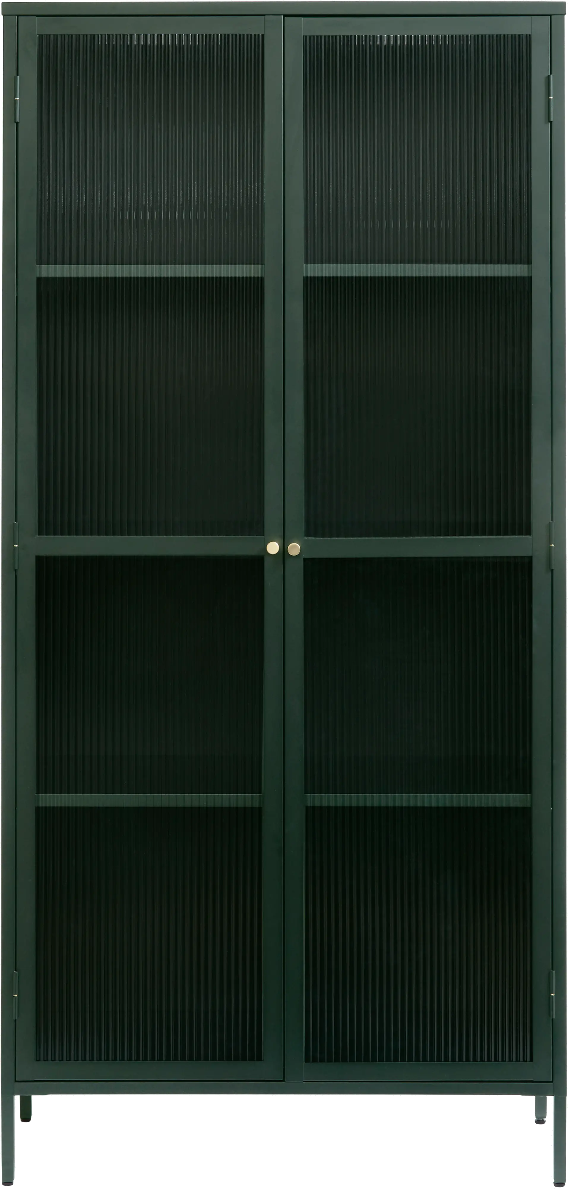 Bronco Green Metal & Glass 75" Tall Display Cabinet