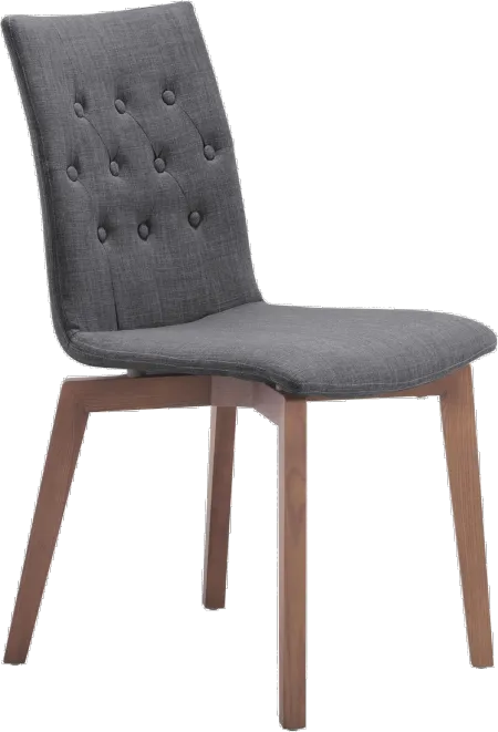Orebro Graphite Gray Dining Chair, Set of 2