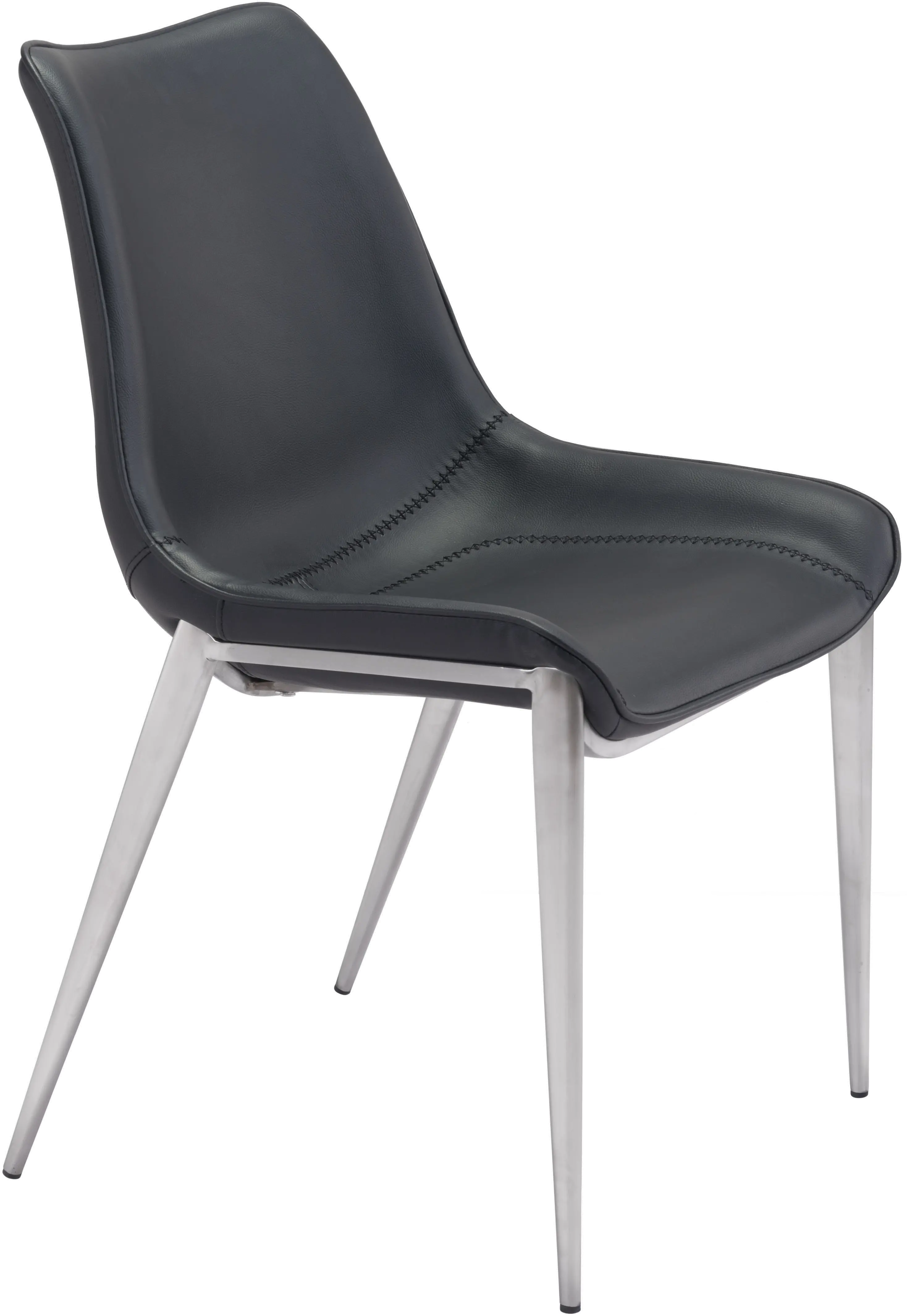 Magnus Black Dining Room Chair, Set of 2
