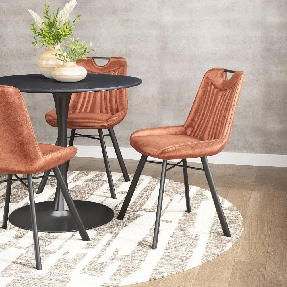 Tyler Brown Velvet Dining Chair, Set of 2