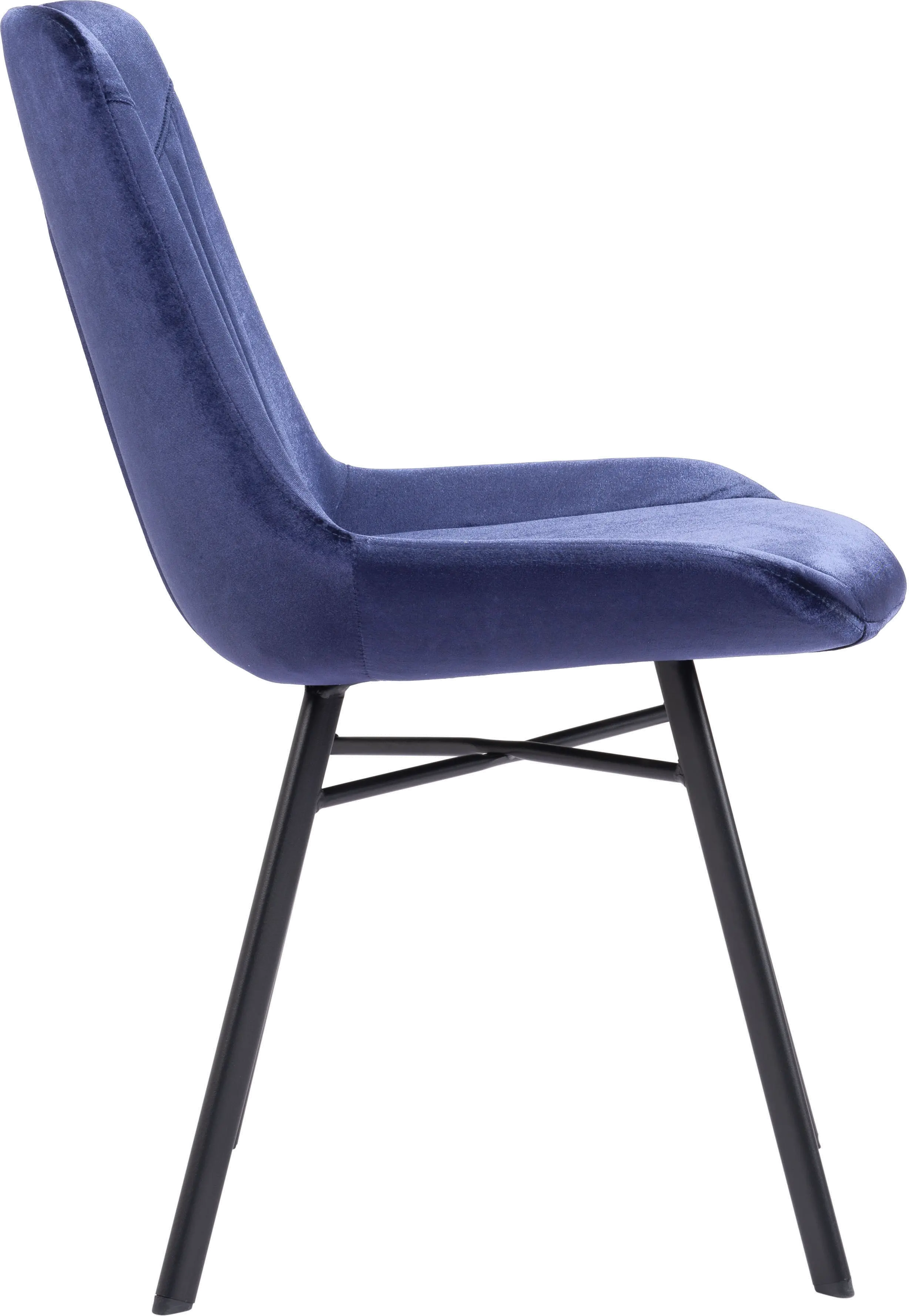 Tyler Blue Velvet Dining Chair, Set of 2