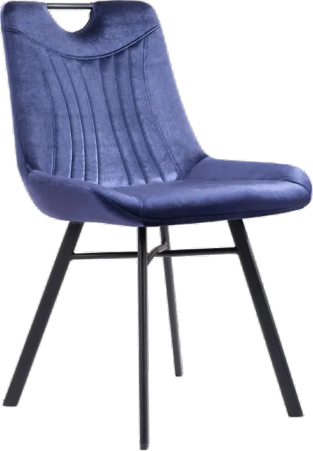 Tyler Blue Velvet Dining Chair, Set of 2