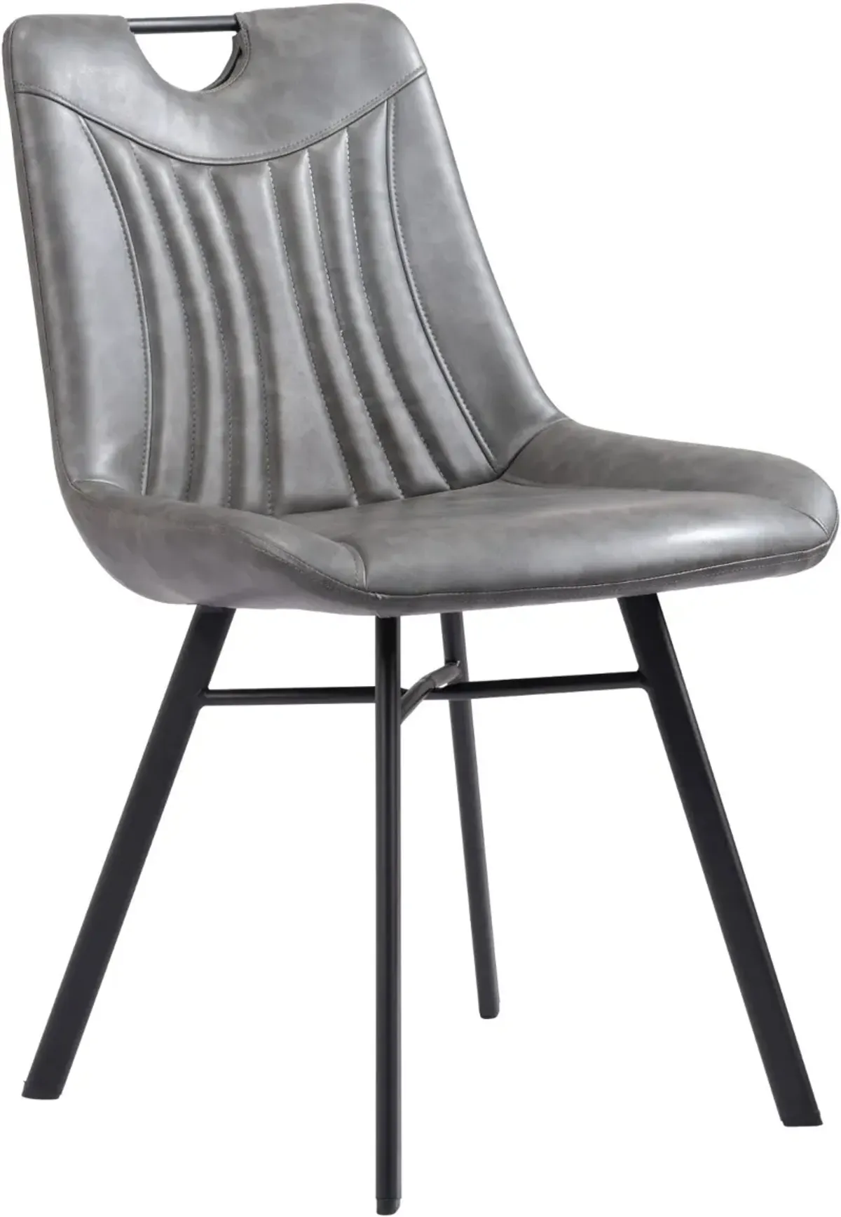 Tyler Gray Velvet Dining Chair, Set of 2