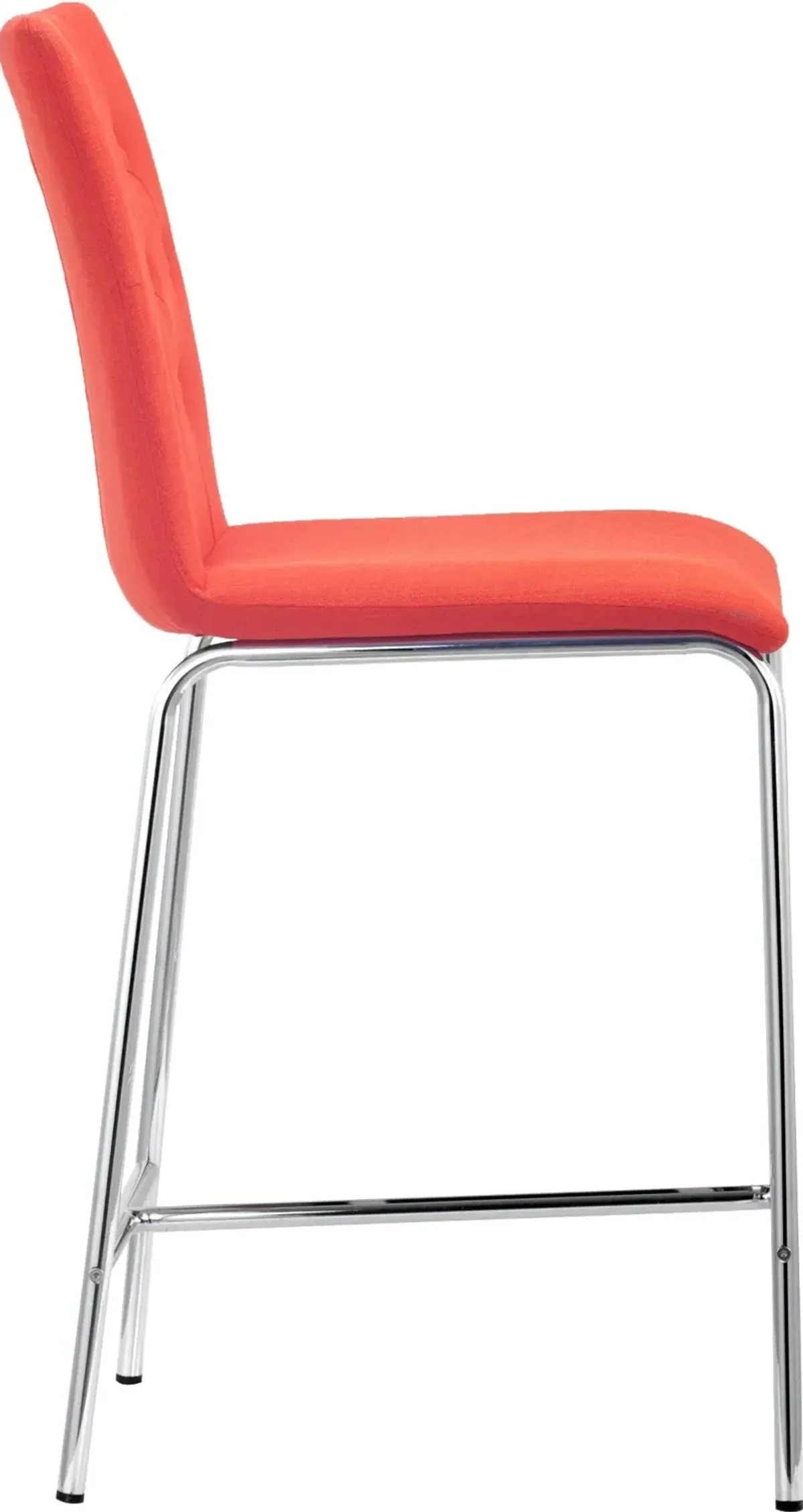 Uppsala Tangerine Counter Height Stool, Set of 2