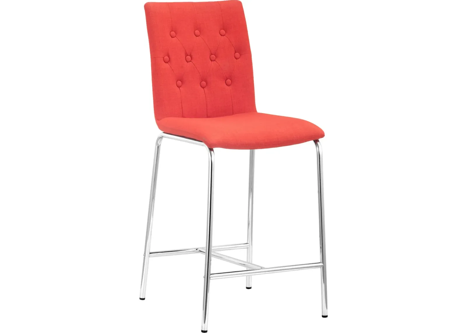 Uppsala Tangerine Counter Height Stool, Set of 2