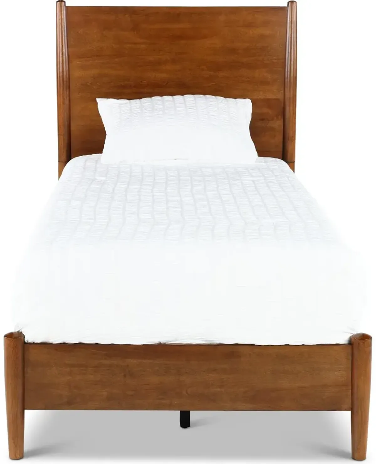 Robin Mid-Century Modern Brown Twin Platform Bed