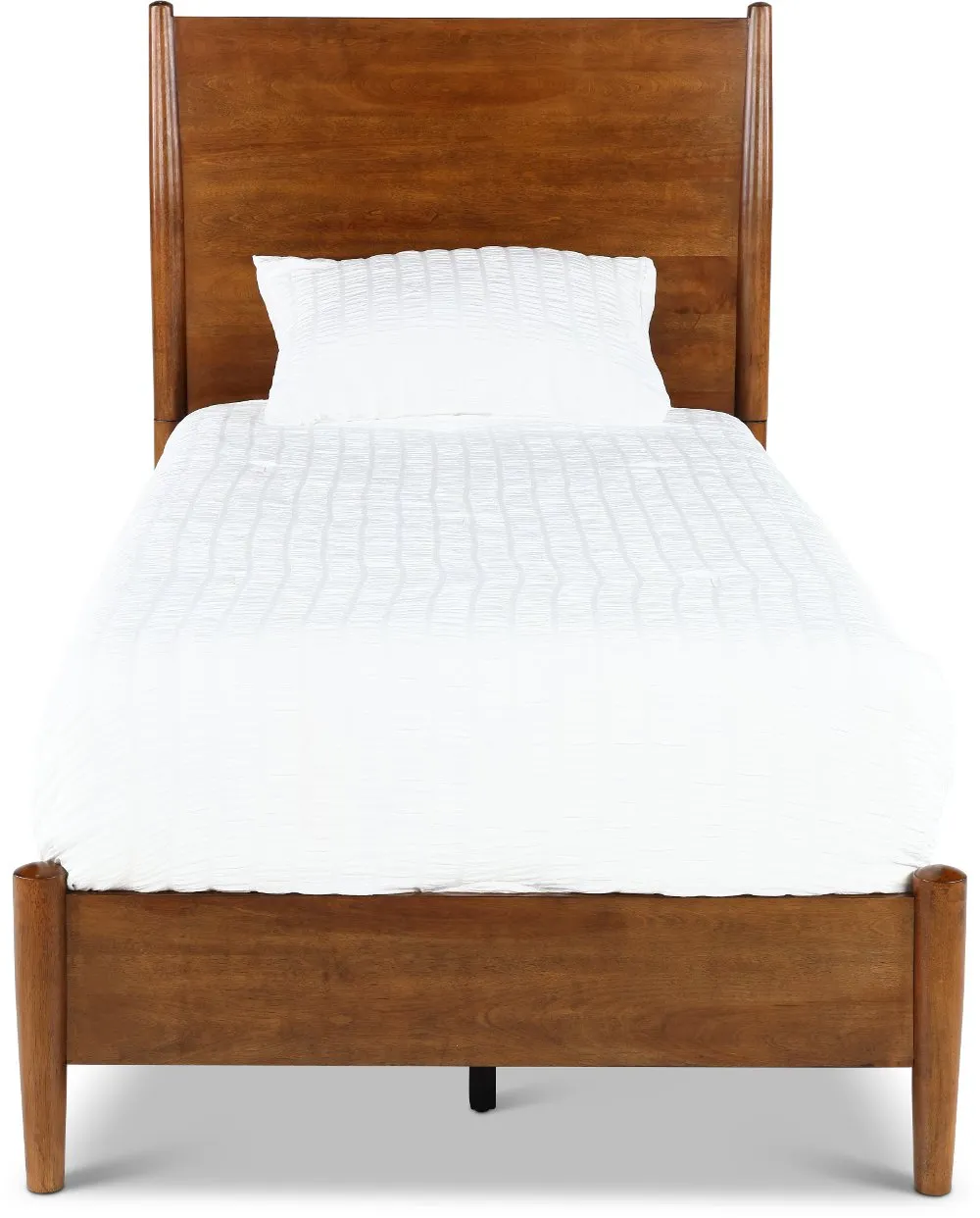 Robin Mid-Century Modern Brown Twin Platform Bed