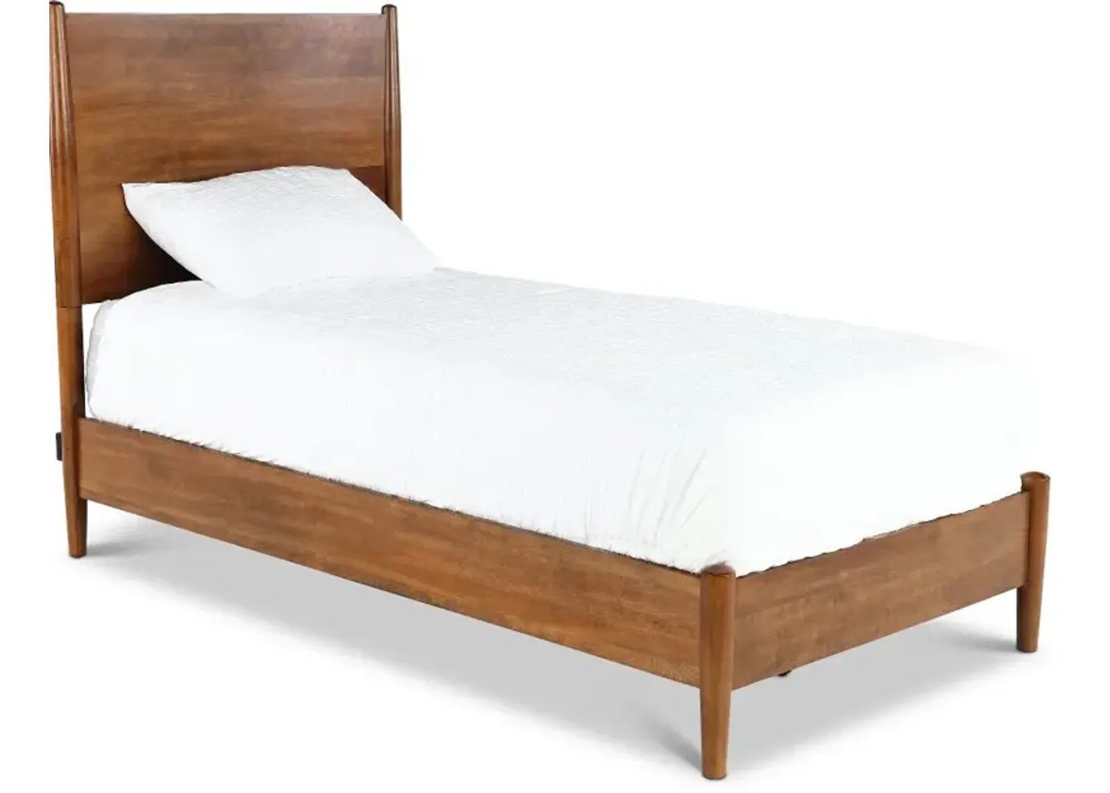 Robin Mid-Century Modern Brown Twin Platform Bed