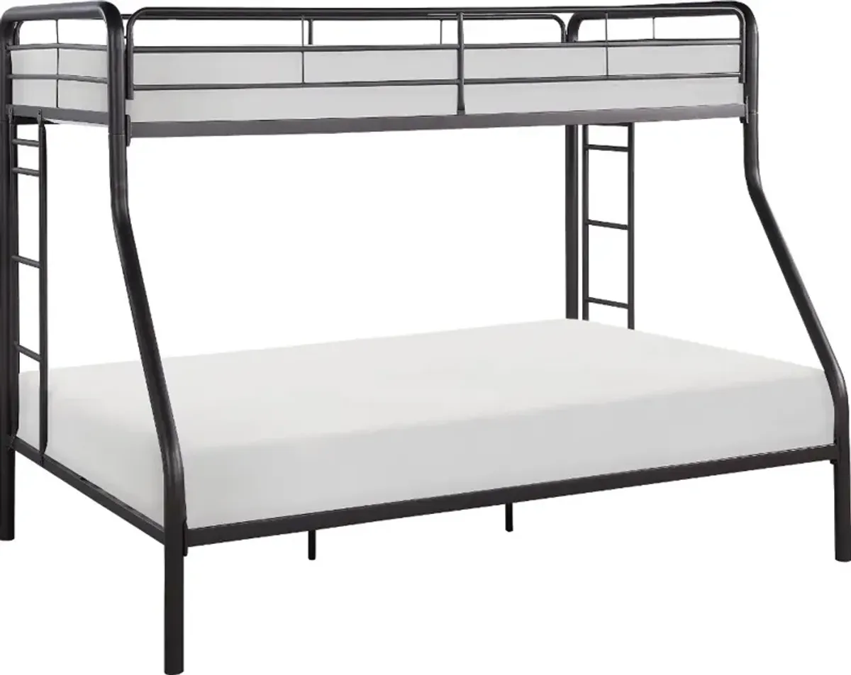 Lunar Dark Bronze Twin-over-Full Bunk Bed