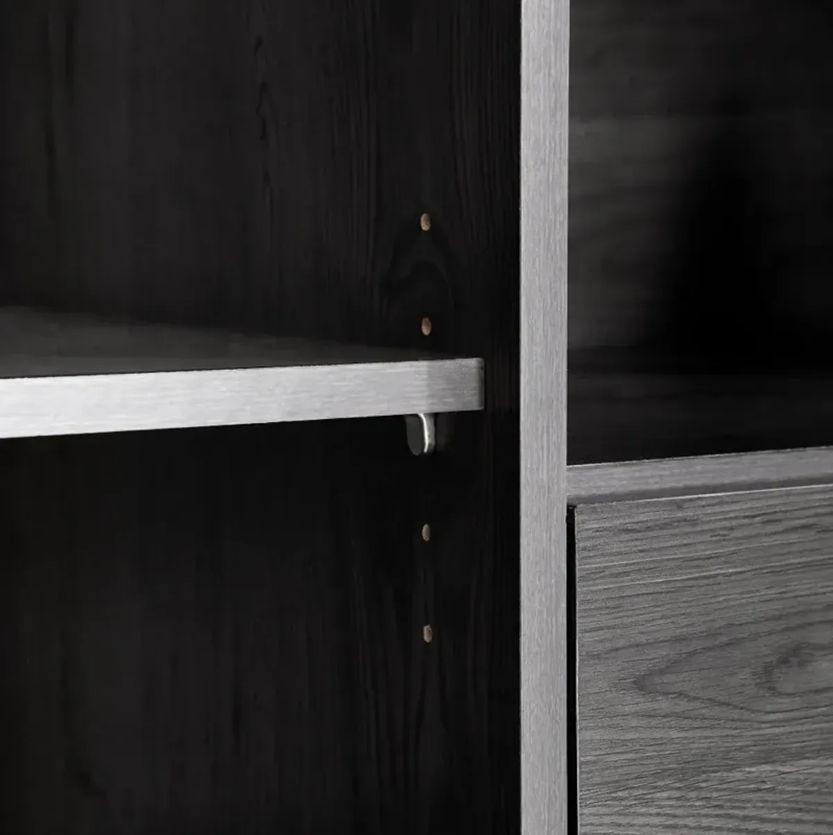 Hourra Gray Oak 2-Drawer Dresser with Door - South Shore