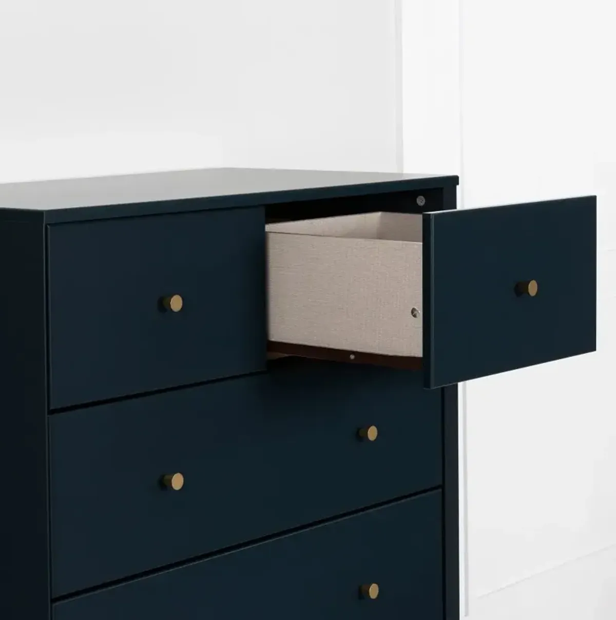 Dylane Navy Blue 5-Drawer Chest of Drawers - South Shore