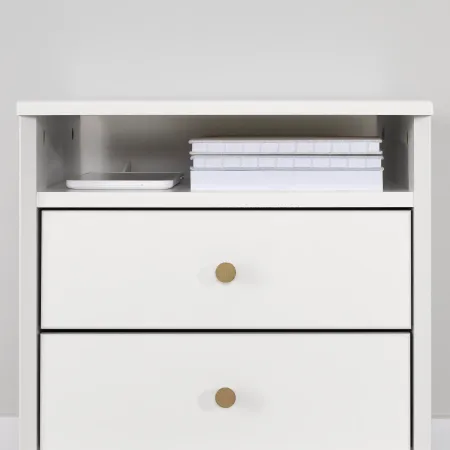 Dylane White 2-Drawer Nightstand - South Shore