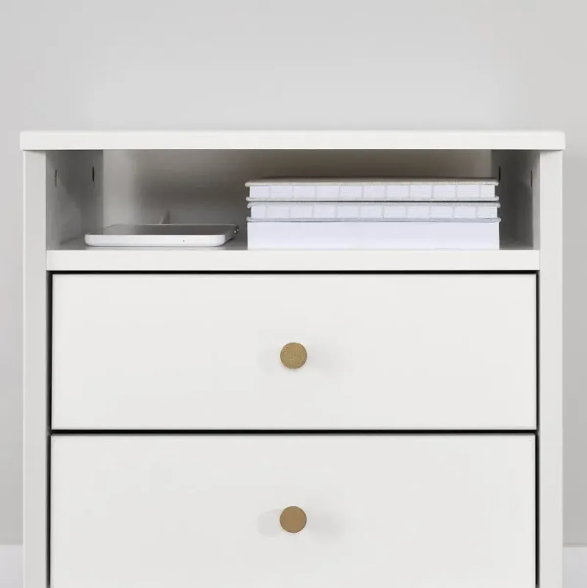 Dylane White 2-Drawer Nightstand - South Shore