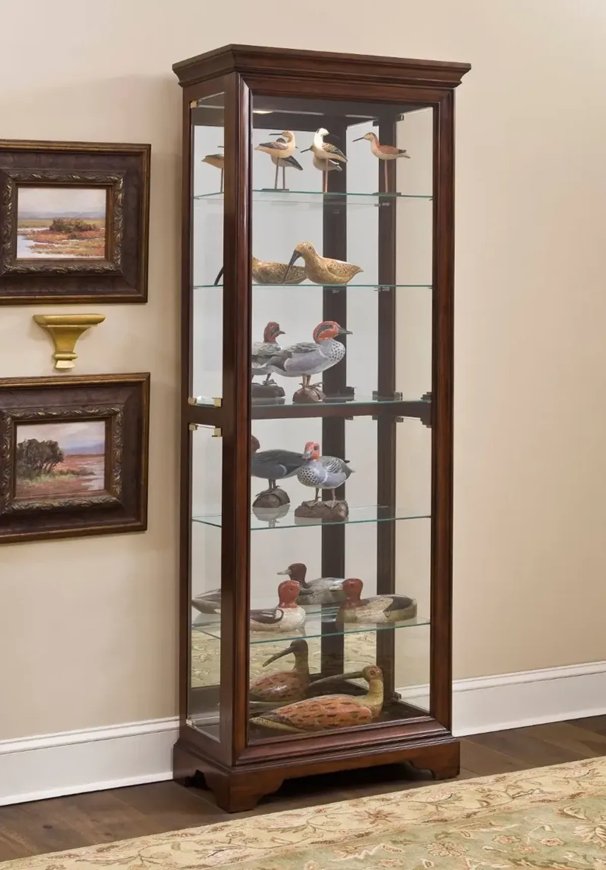 Pulaski Cherry Curio Cabinet