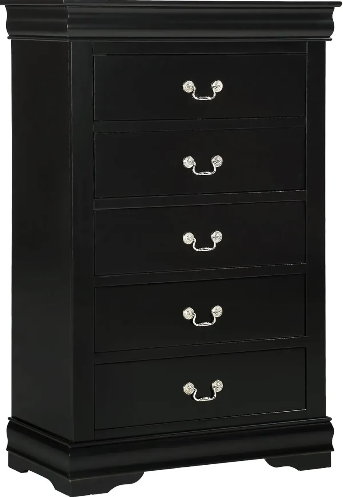 Louis Black Chest of Drawers