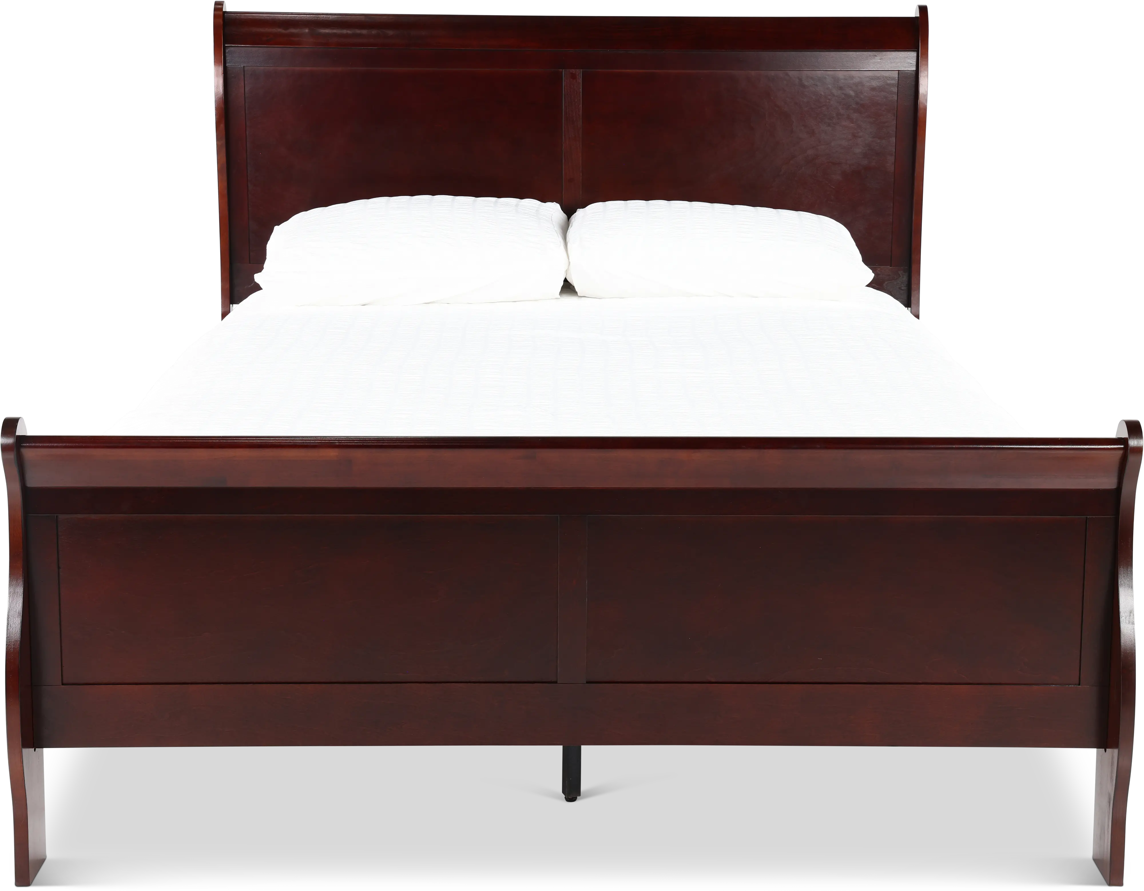 Louis Cherry Full Sleigh Bed