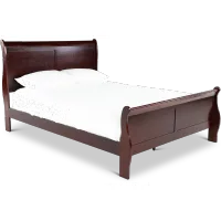Louis Cherry King Sleigh Bed