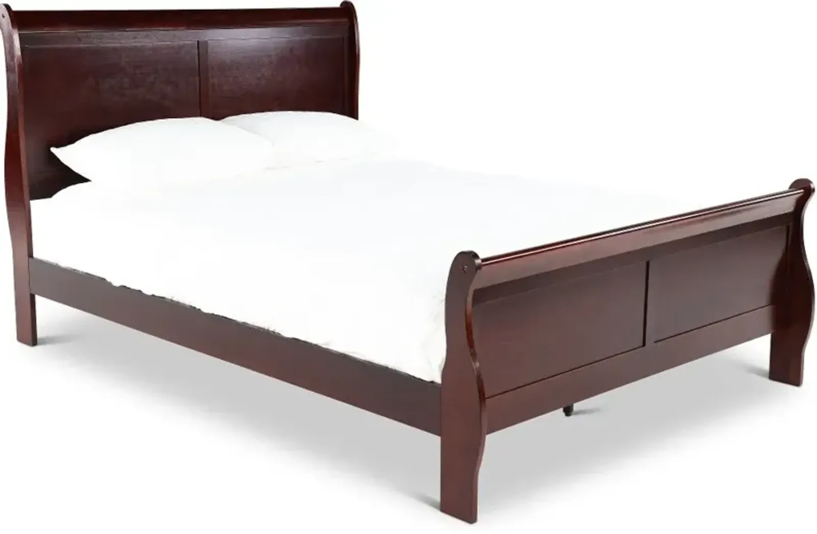 Louis Cherry King Sleigh Bed