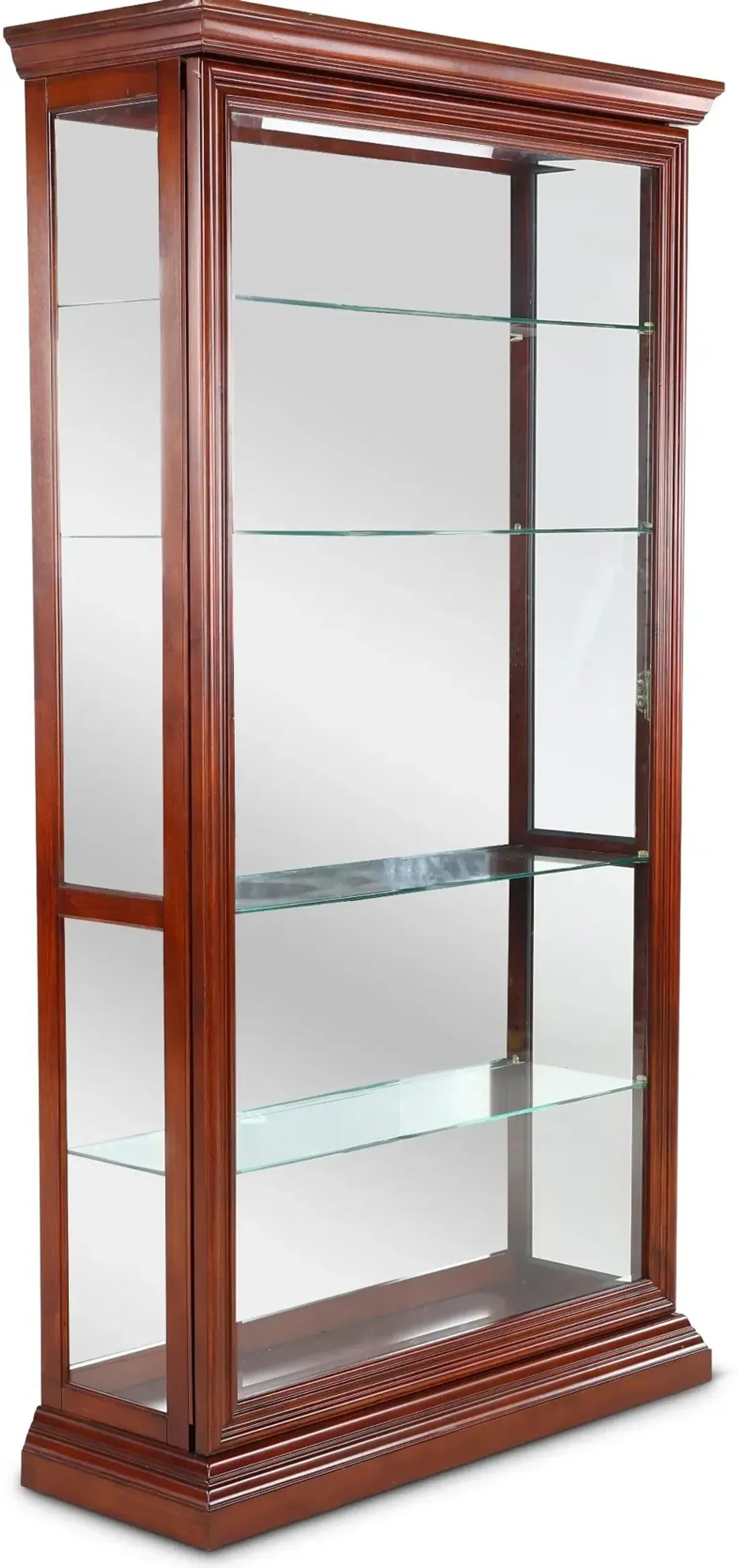 Eden Cherry Brown Curio Cabinet