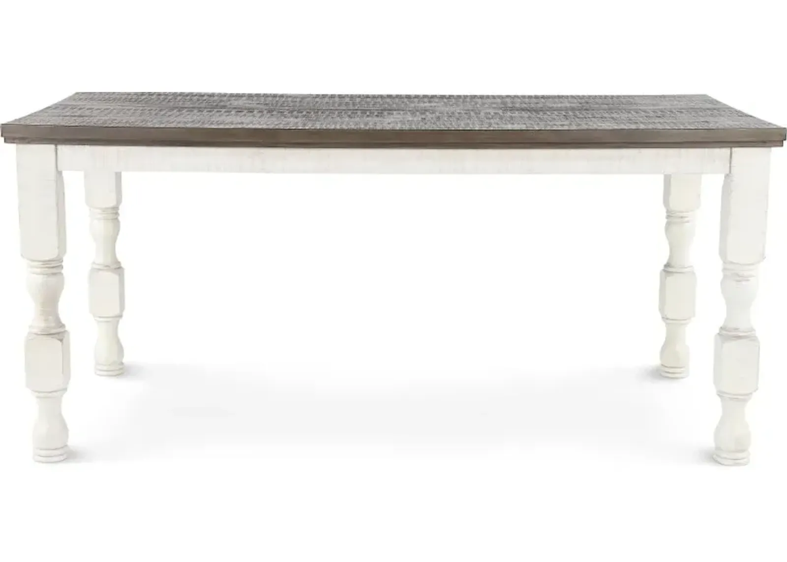 Clabria White and Gray Counter Height Dining Table