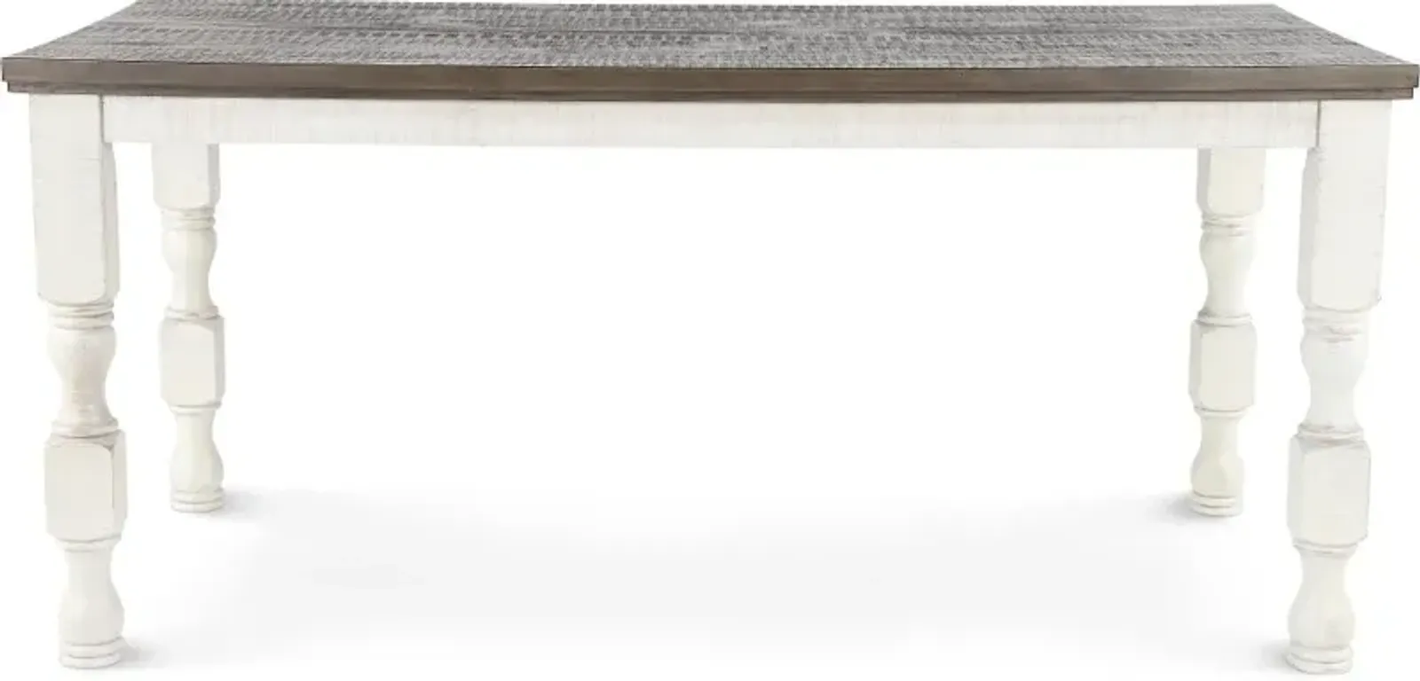 Clabria White and Gray Counter Height Dining Table