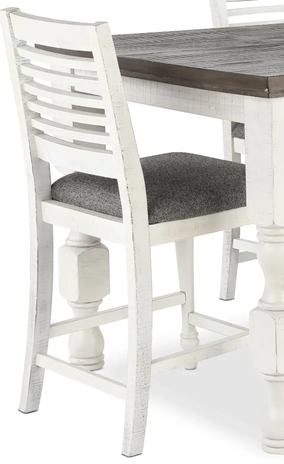 Clabria White Counter Height Stool