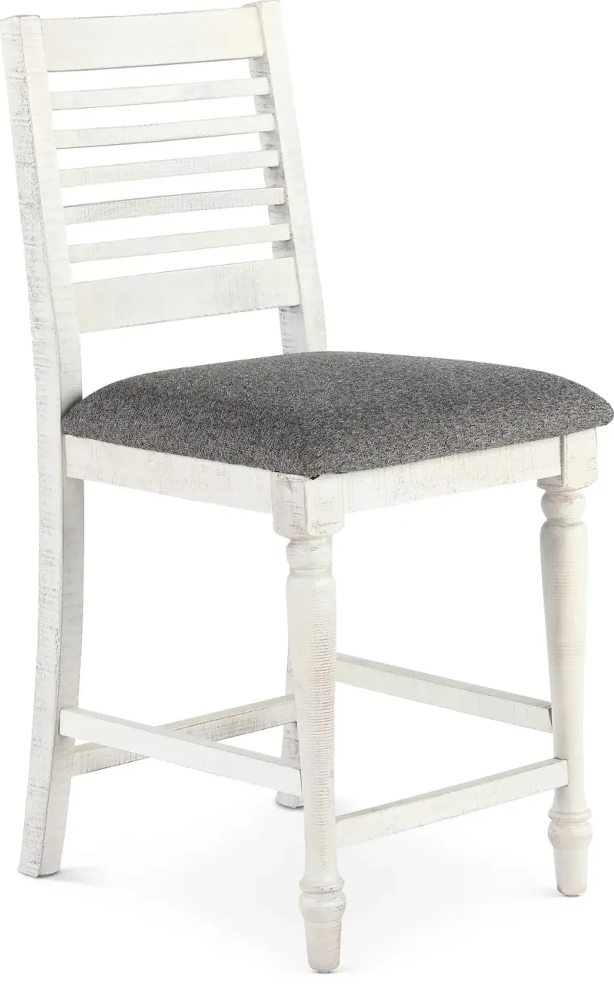 Clabria White Counter Height Stool