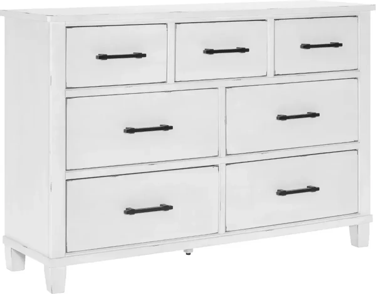 Laurelville White Dresser