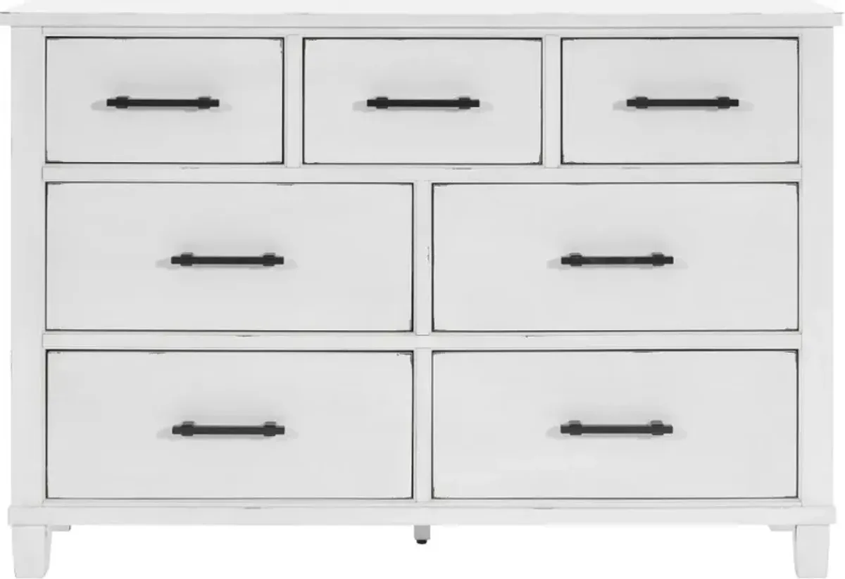 Laurelville White Dresser