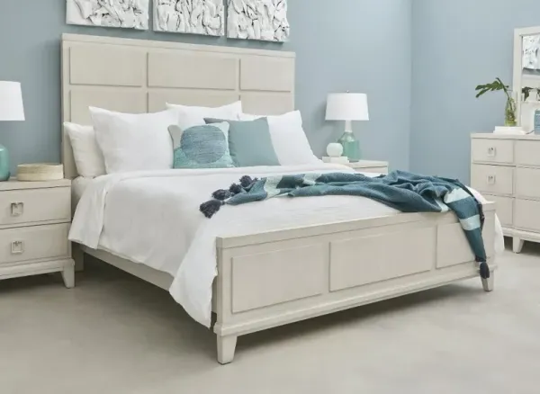 Madison White King Bed