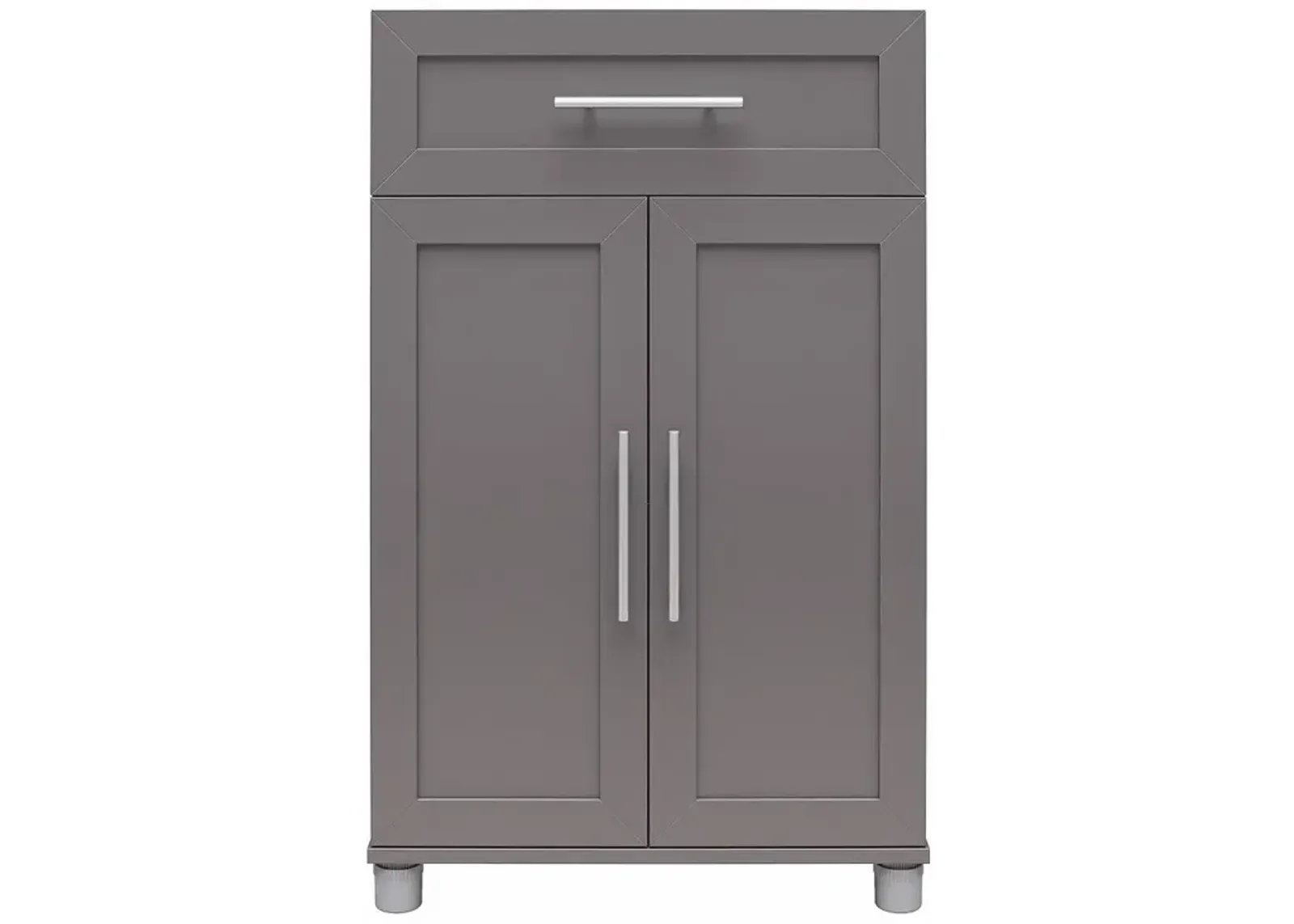 Camberly Framed Graphite Gray Storage Cabinet with Drawer