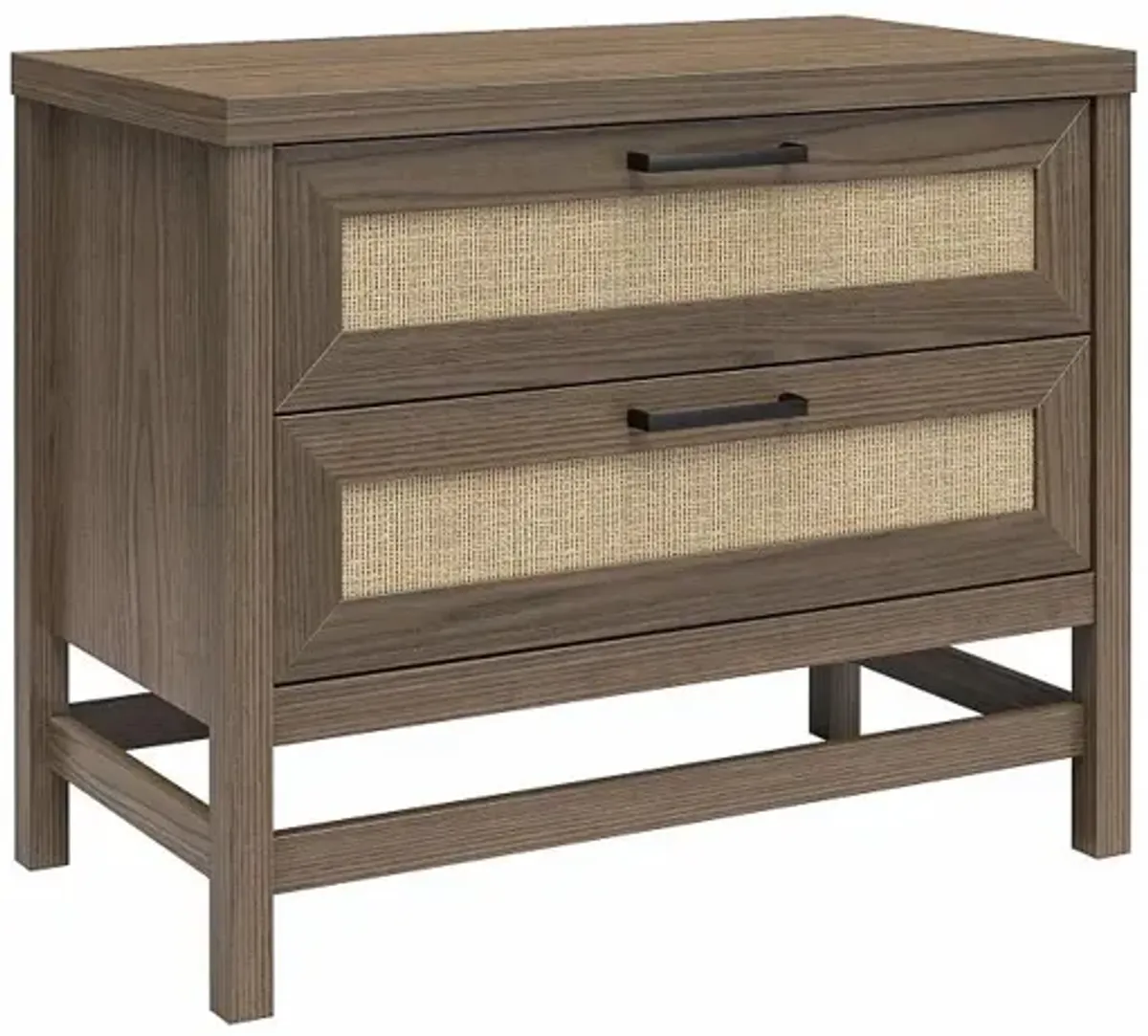 Lennon Brown 2-Drawer Nightstand