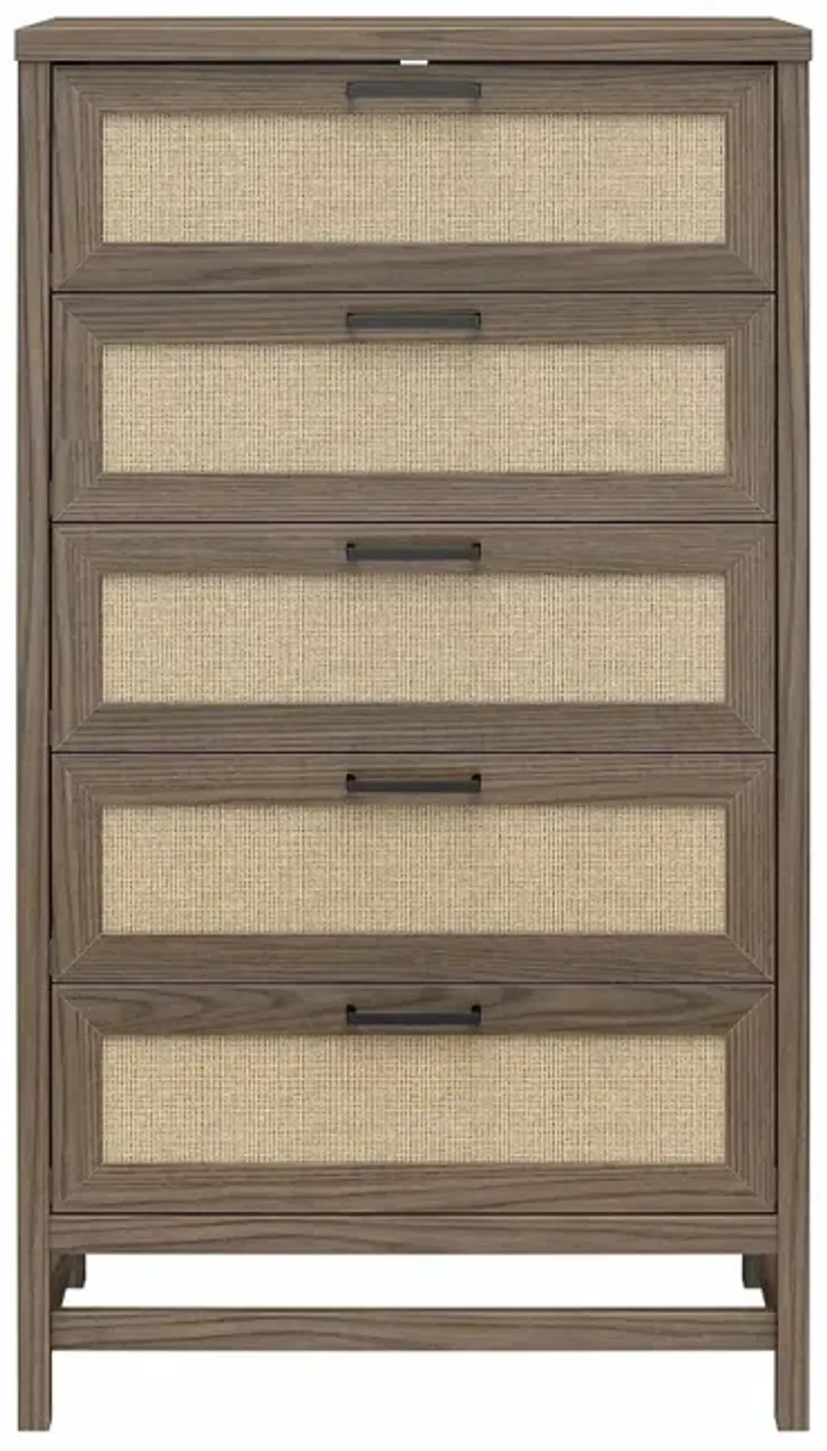 Lennon Brown Five Drawer Chest of Drawers