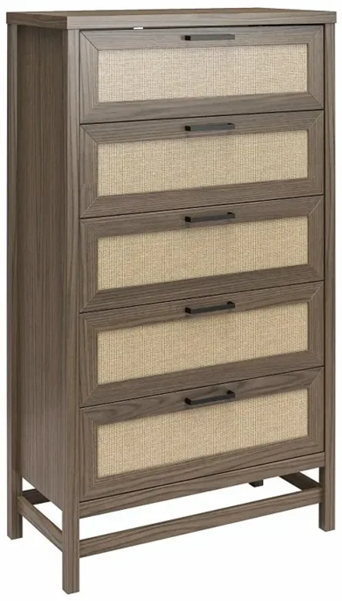 Lennon Brown Five Drawer Chest of Drawers