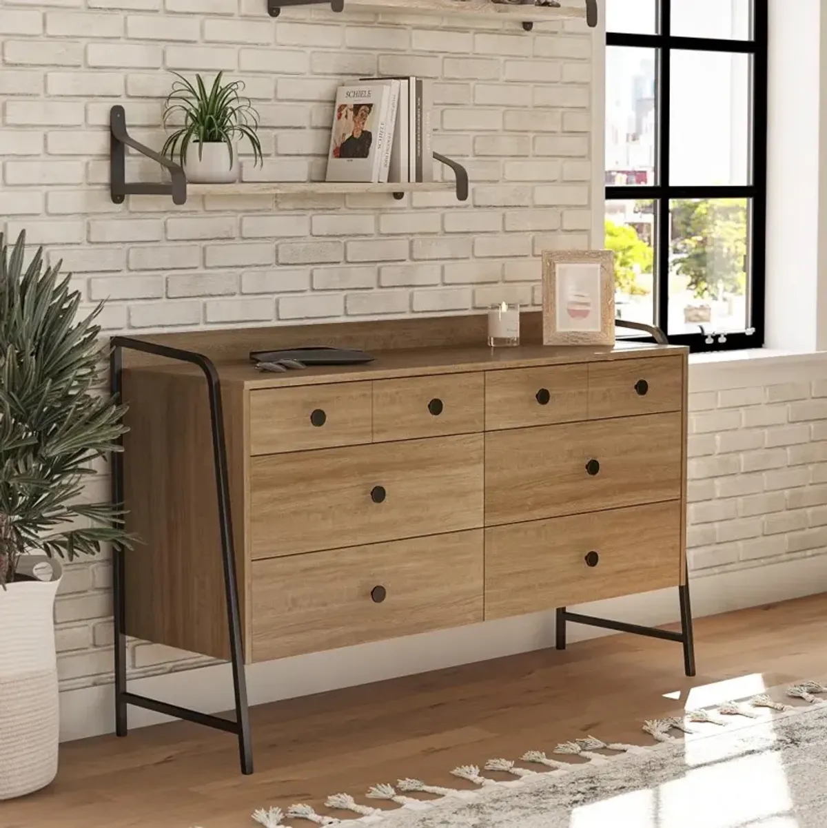 Bushwick Natural 6-Drawer Dresser