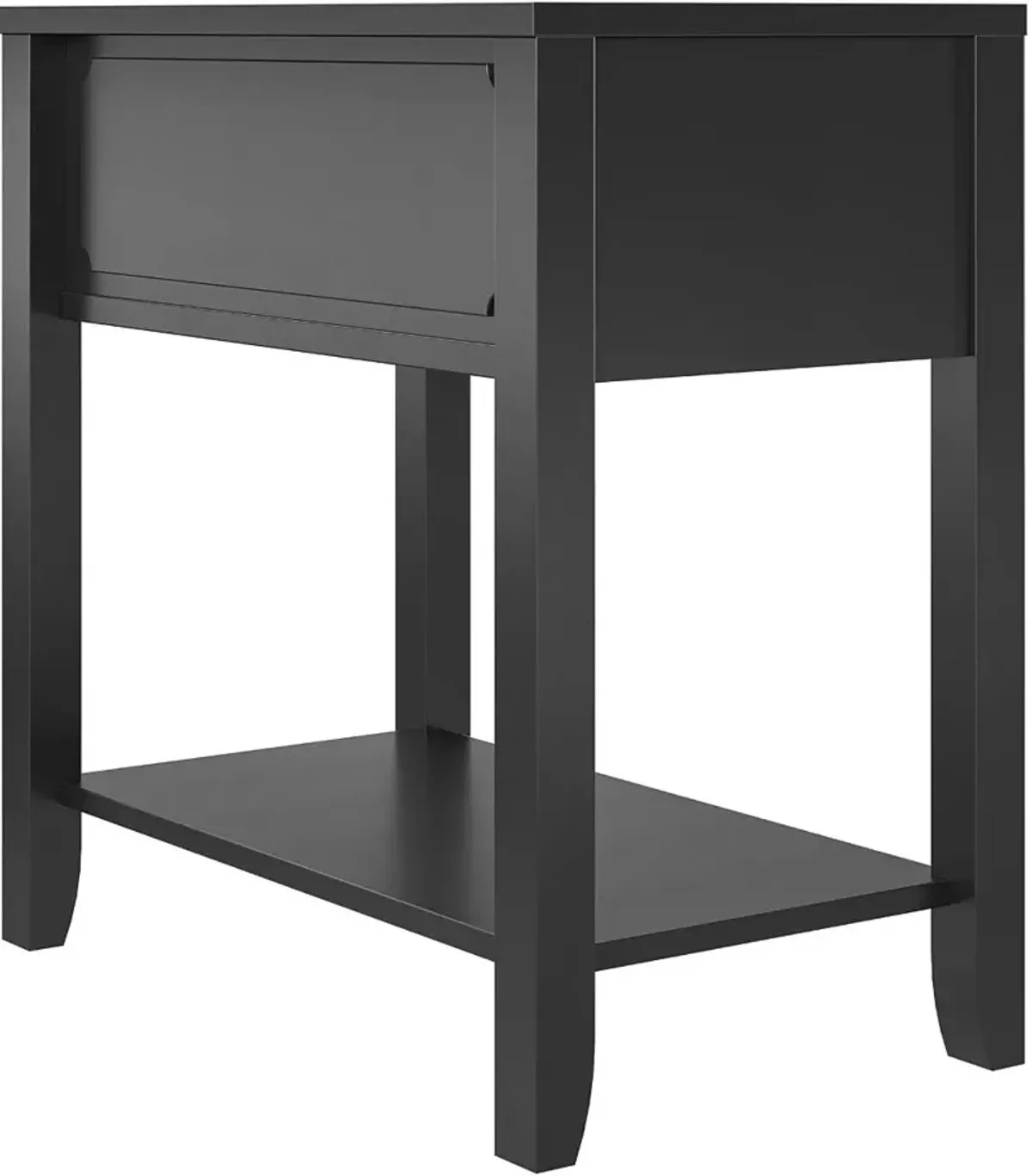 Majesty Black Narrow Side Table