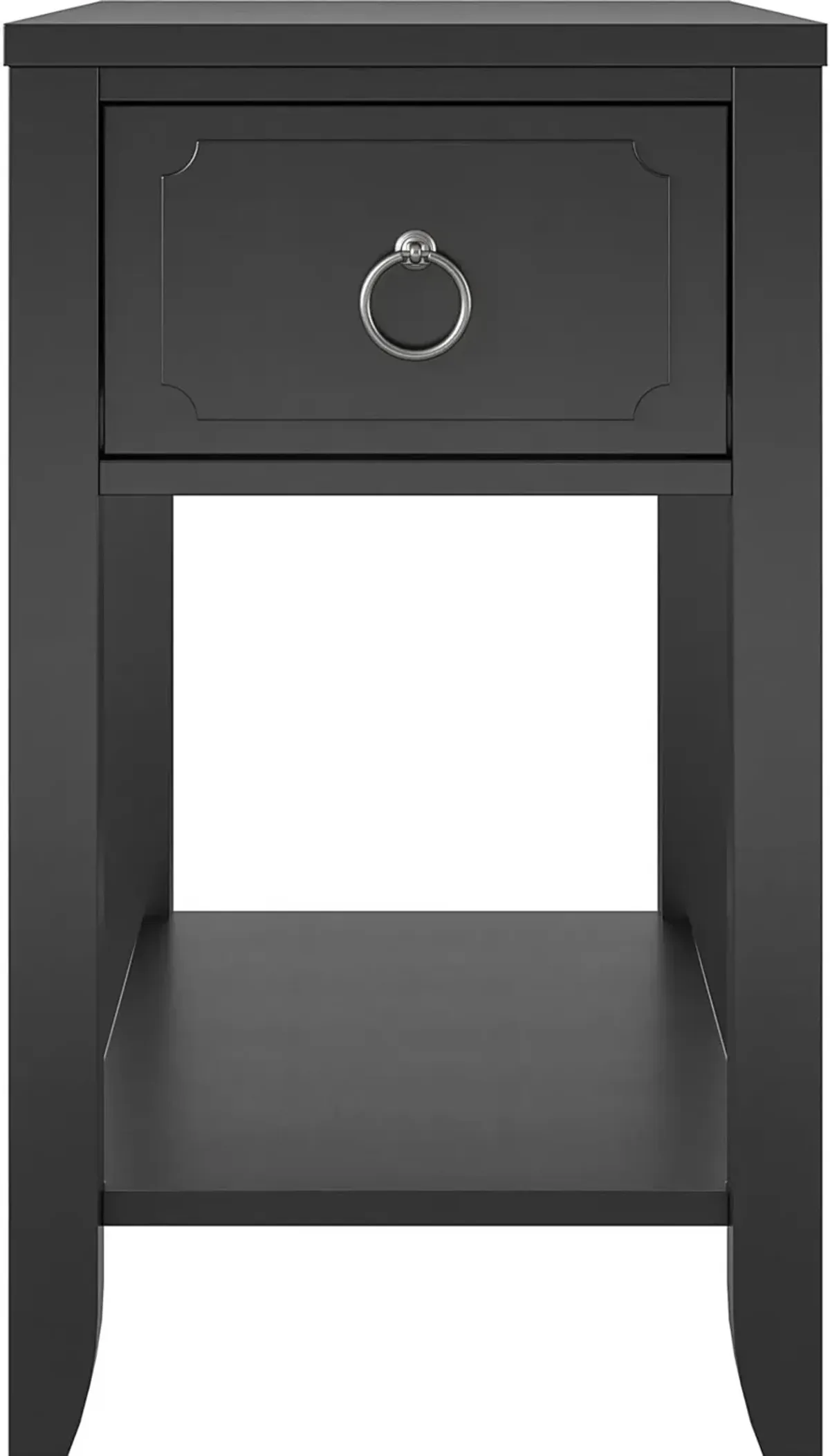 Majesty Black Narrow Side Table