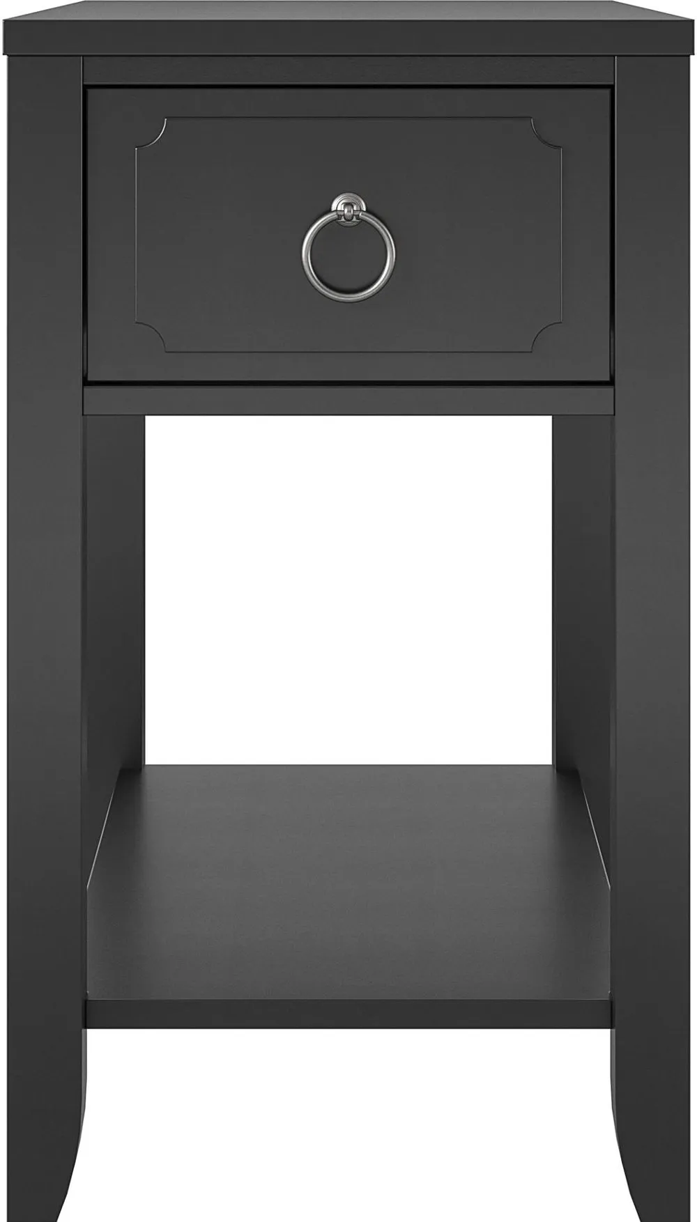 Majesty Black Narrow Side Table