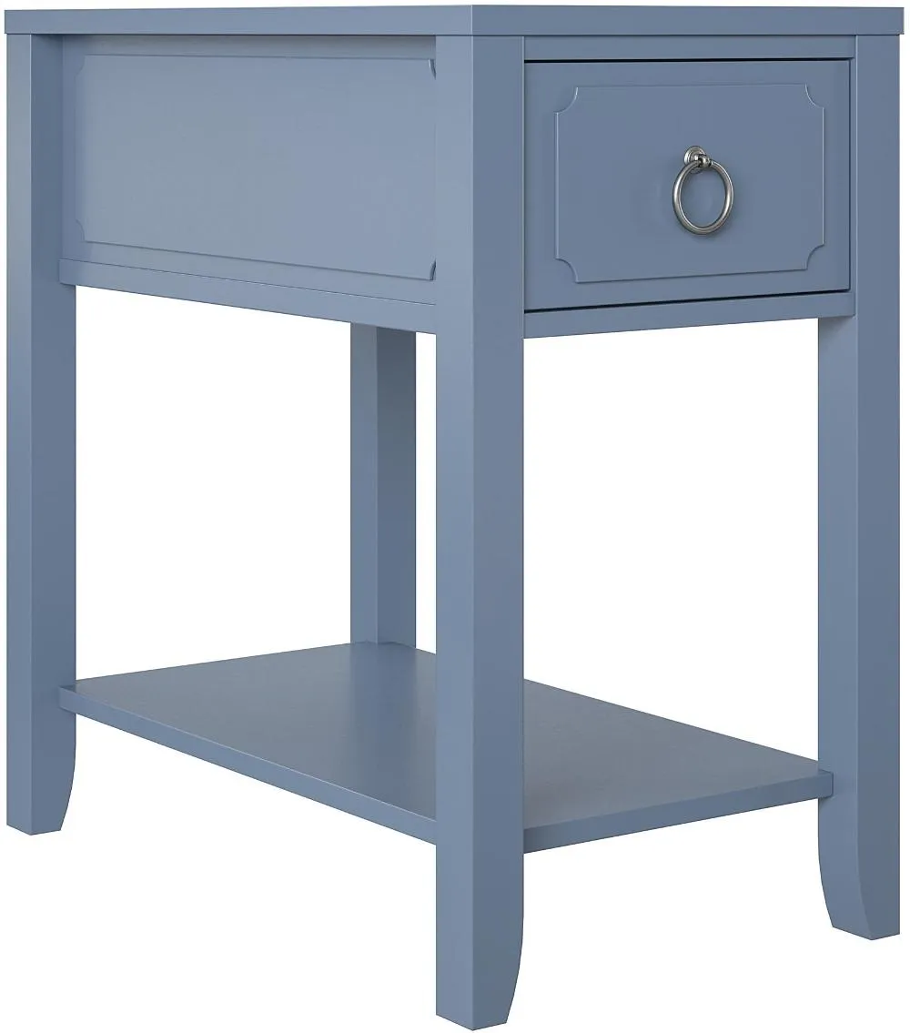 Majesty Blue Narrow Side Table