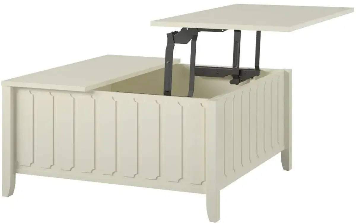 Majesty White Lift Top Coffee Table