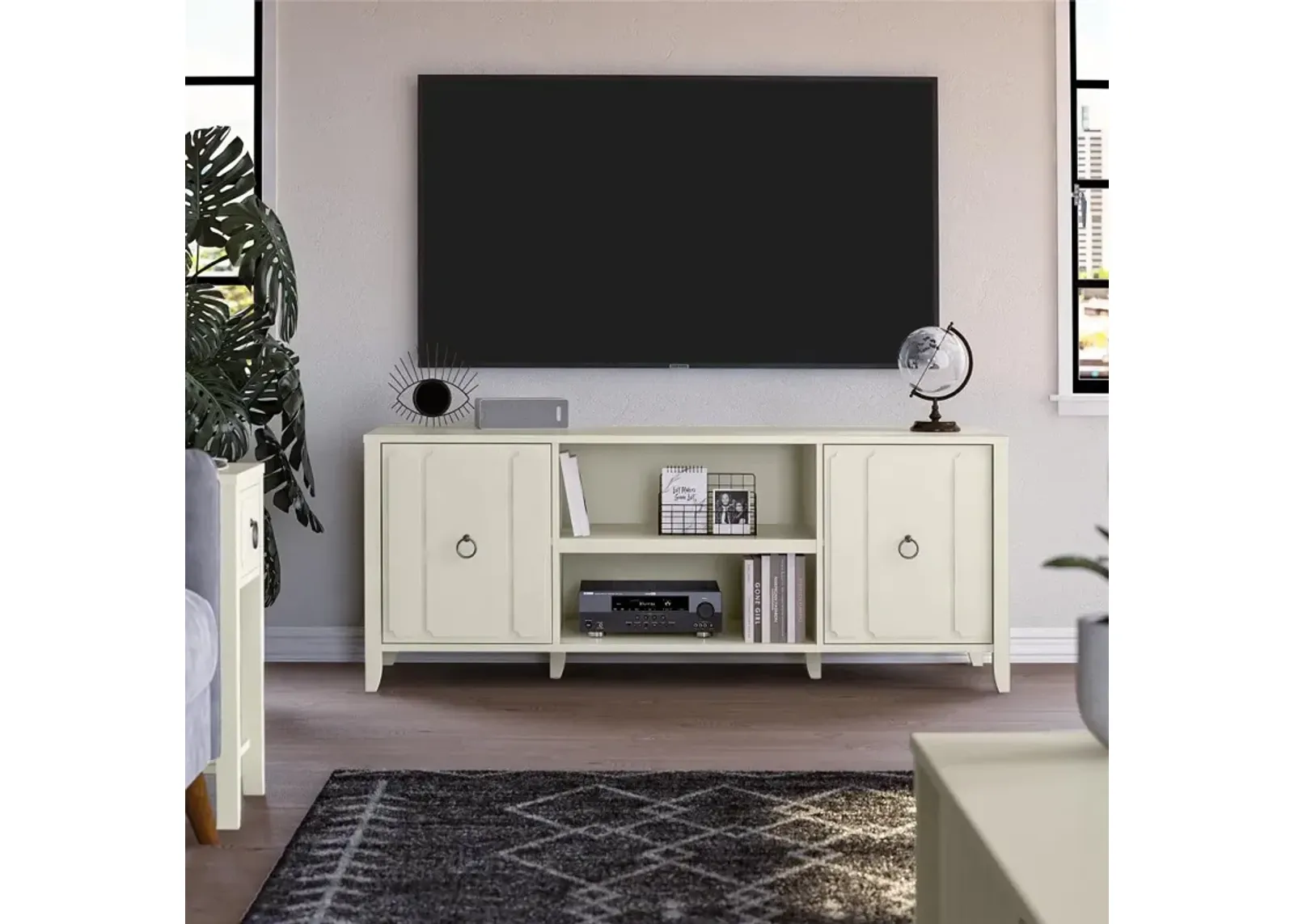 Majesty 60" White TV Stand