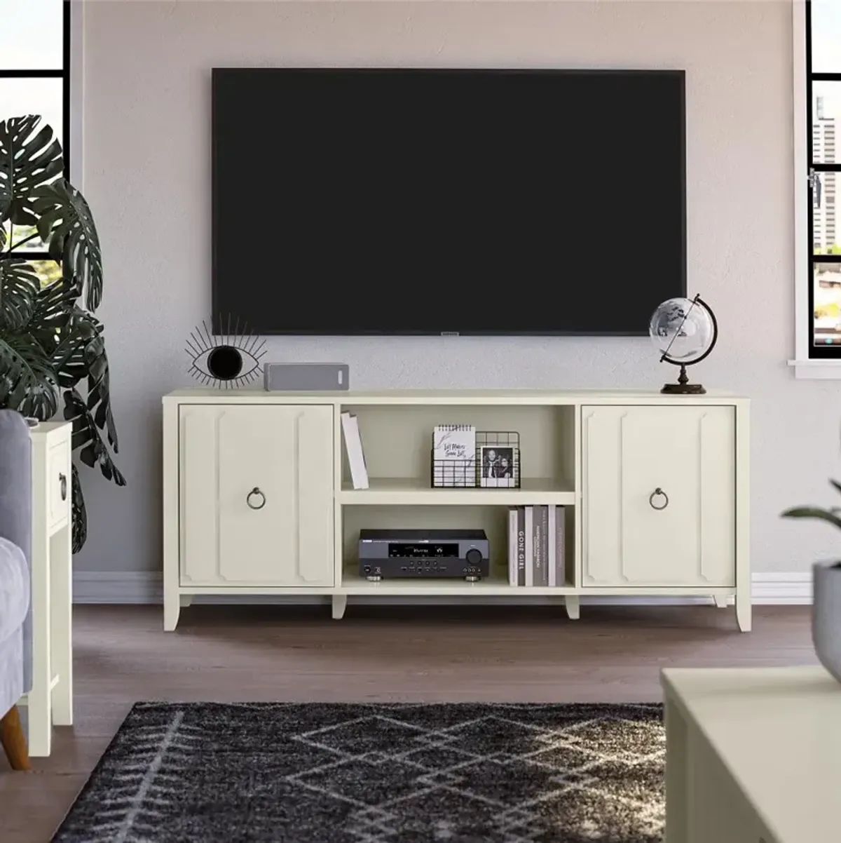 Majesty 60" White TV Stand