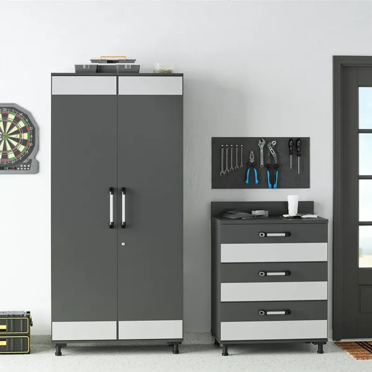 Boss Gray 3-Drawer Garage Storage Cabinet