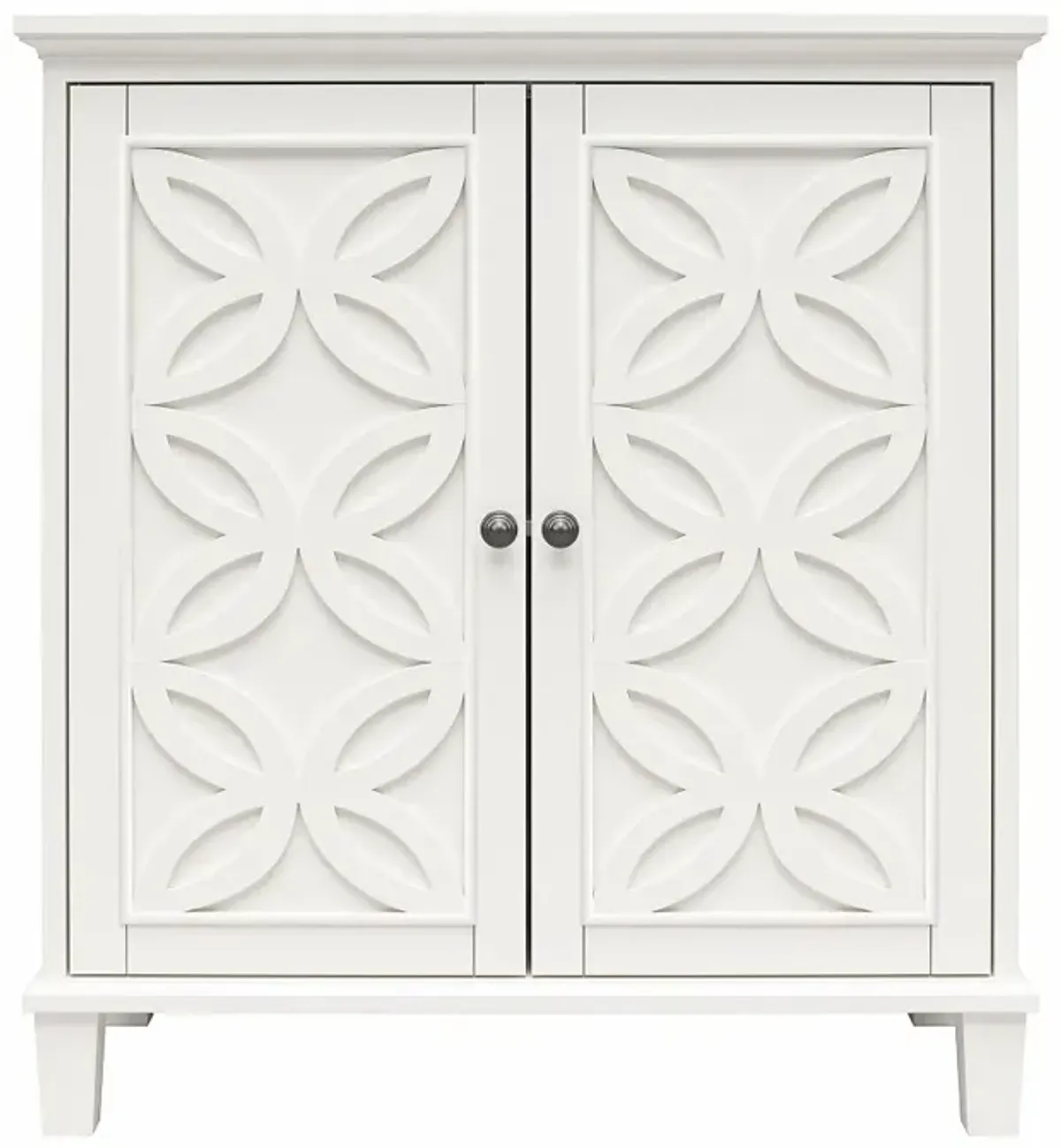 Celeste White Double Door Accent Cabinet