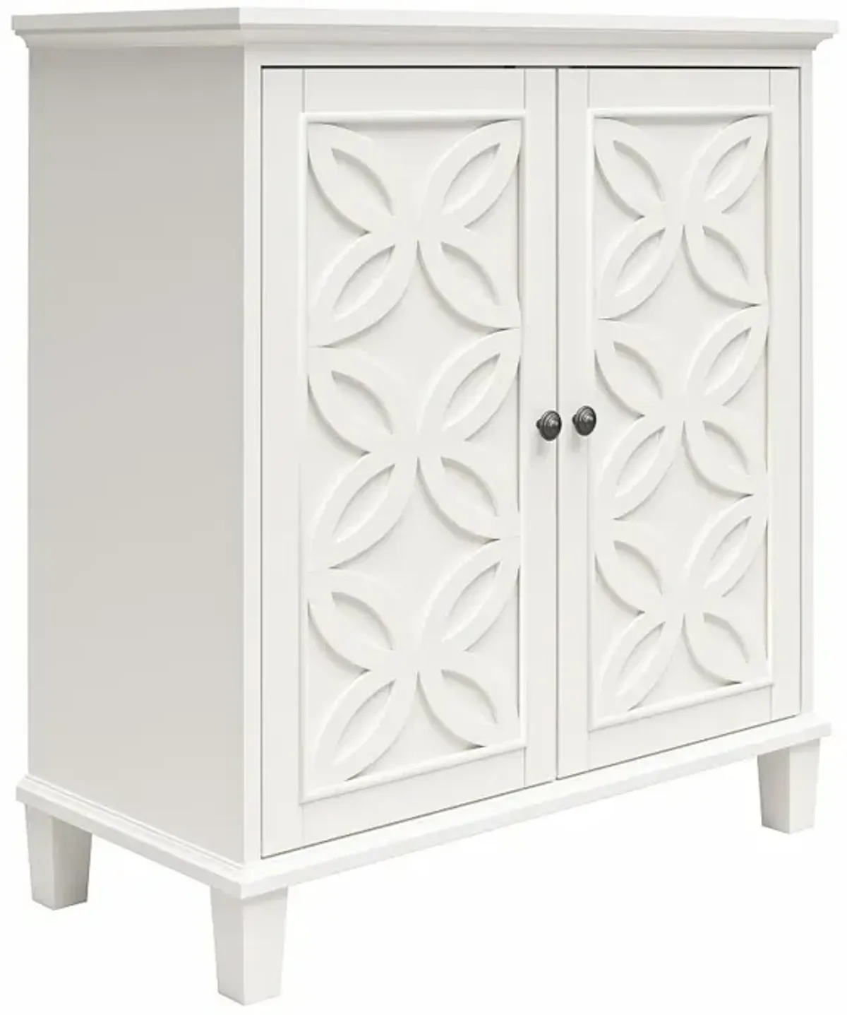 Celeste White Double Door Accent Cabinet