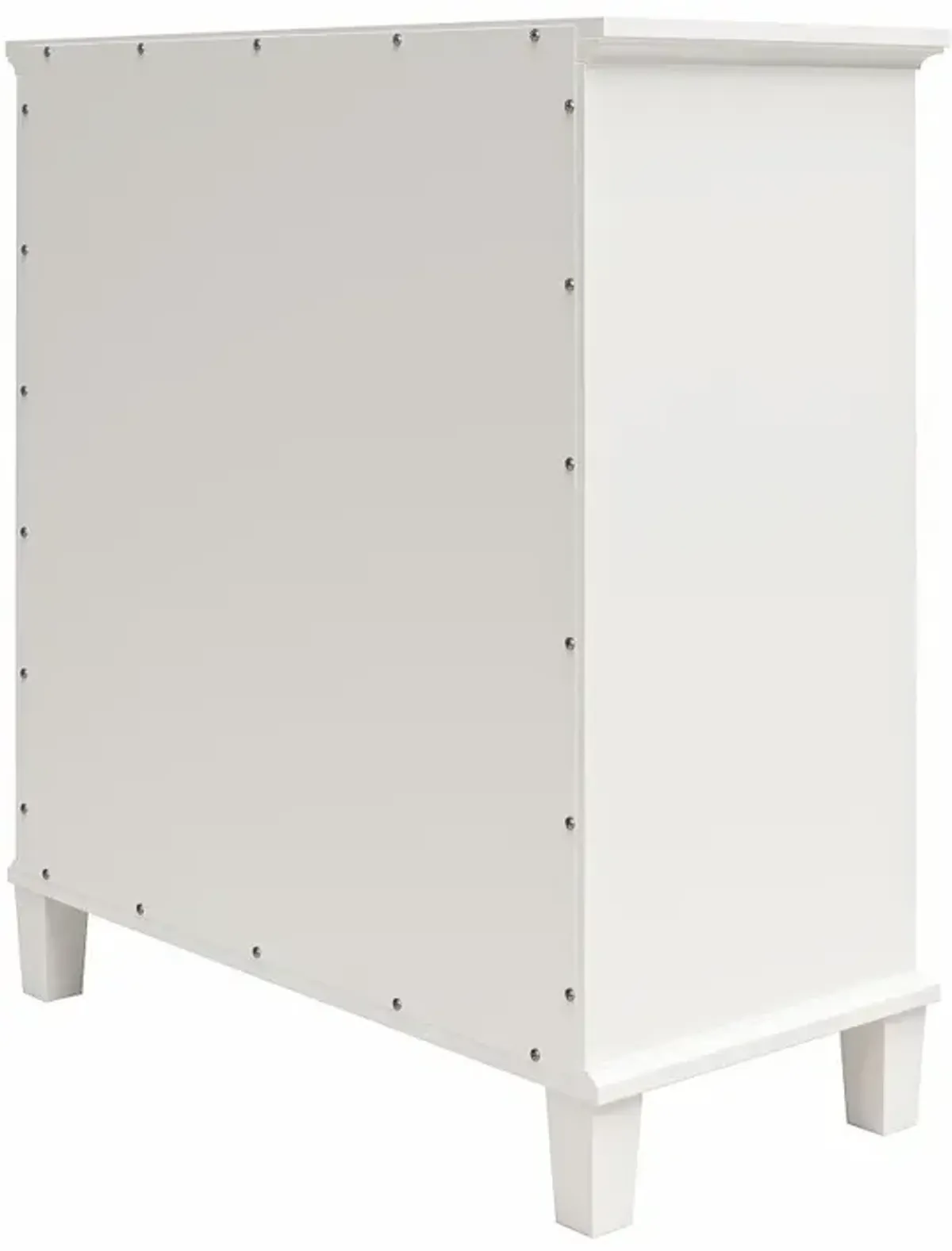 Celeste White Accent Cabinet with Glass Doors