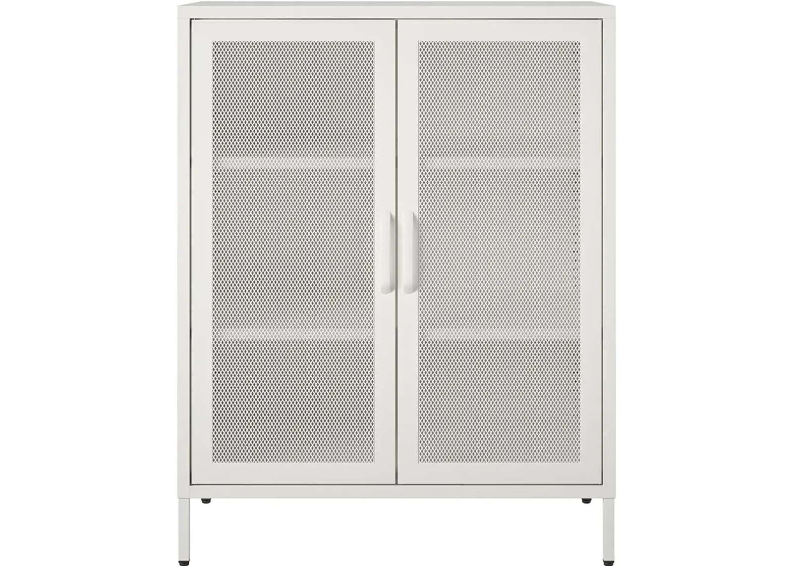 Sunset District White Metal 40"H Accent Cabinet