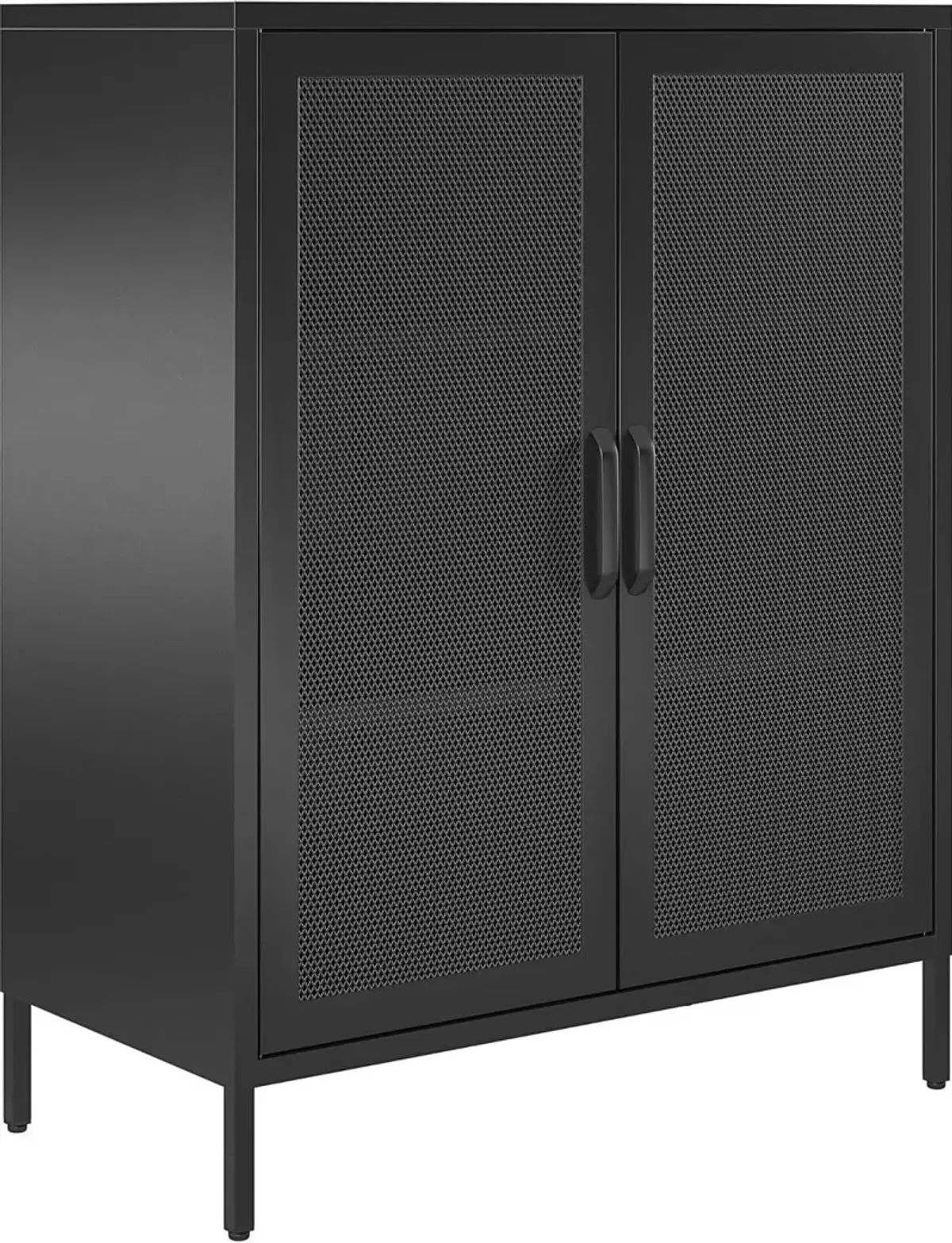 Sunset District Black Metal 40"H Accent Cabinet