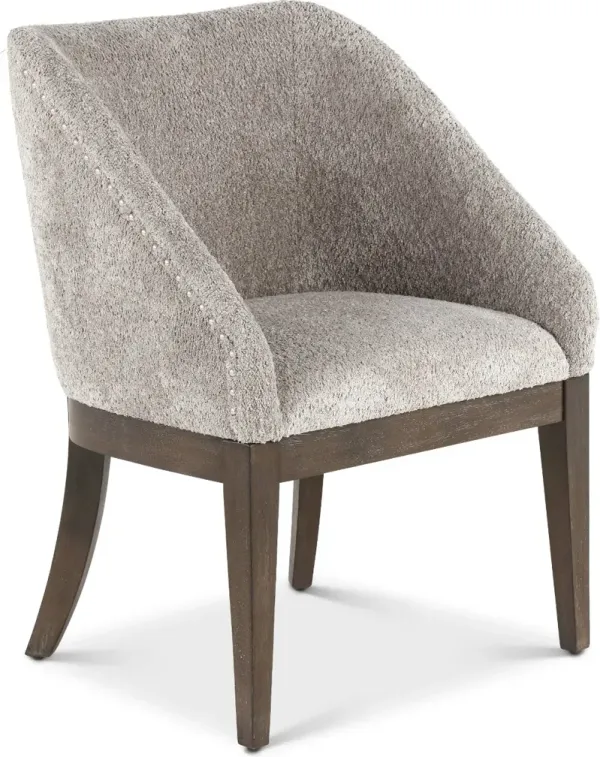 Cascade Espresso Brown and Gray Upholstered Dining Chair